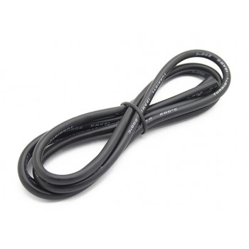 12AWG Turnigy Pure-Silicone Wire (1м.) - черен (3,30мм2)